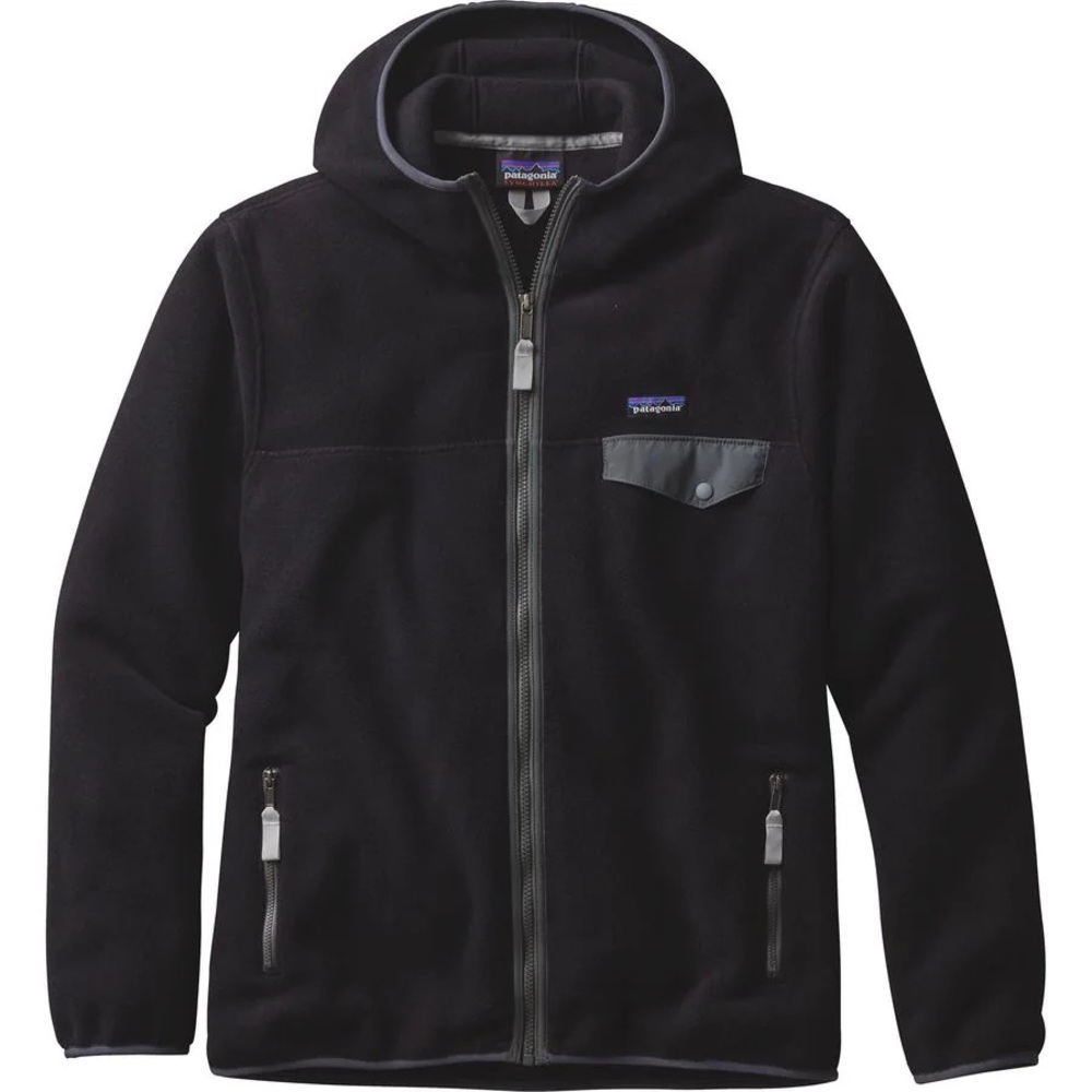 Patagonia Synchilla Snap T Hoodie Black Full Zip Fleece Jacket Men’s